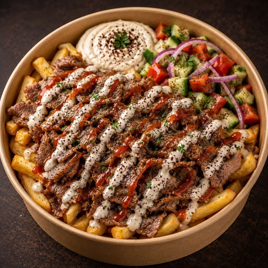 Loaded fries RotiWrap